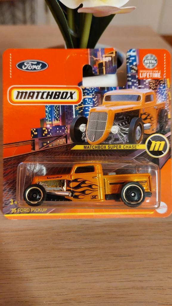 Matchbox Super Chase '35 Ford Pickup, Hobby en Vrije tijd, Modelauto's | Overige schalen, Zo goed als nieuw, Auto, Ophalen of Verzenden