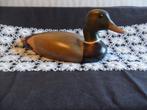 Antieke handgesneden houten  Lokeend, Antiek en Kunst, Ophalen of Verzenden