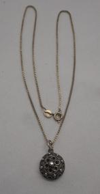 Zilveren ketting met antieke hanger nr.892, Sieraden, Tassen en Uiterlijk, Antieke sieraden, Verzenden, Zilver, Ketting