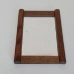 Oud spiegeltje met houten lijst, Minder dan 100 cm, Minder dan 50 cm, Rechthoekig, Ophalen of Verzenden