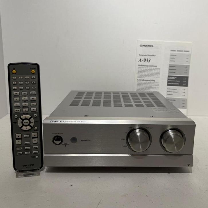 Onkyo A-933 Digitale Versterker met AB en Boekje Nette Staat, Audio, Tv en Foto, Versterkers en Receivers, Gebruikt, Stereo, Onkyo