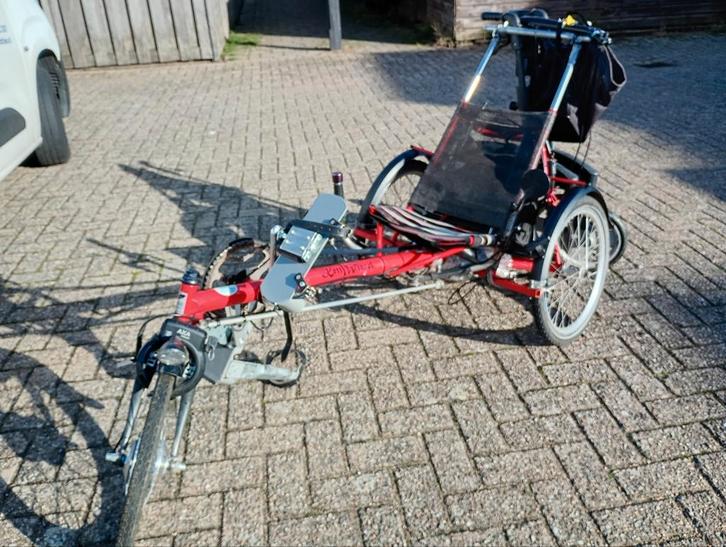 Hase kettwiesel, met ondersteuning en rollator kan mee, Fietsen en Brommers, Fietsen | Driewielfietsen, Gebruikt, Ophalen