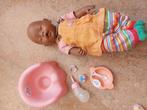 Baby born bruine pop met assecoires, Kinderen en Baby's, Speelgoed | Poppen, Ophalen of Verzenden, Zo goed als nieuw, Babypop