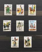 Spanje 1974-1978 Militaire Uniformen 8 stuks, Ophalen of Verzenden, Gestempeld