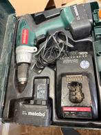 Metabo accu boormachine 12v, 2x accu, apparaat happert, Gebruikt, Variabele snelheid, Ophalen of Verzenden, Boor- en Schroefmachine