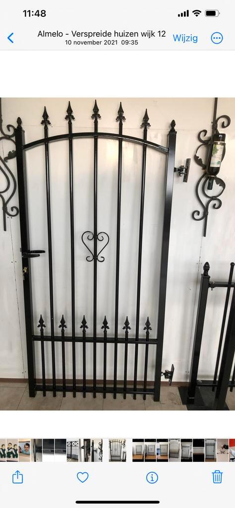 Inlooppoort 1.20 breed 1.80 hoog op maat, Tuin en Terras, Tuinpoorten, Nieuw, Looppoort, IJzer, 100 tot 150 cm, 200 cm of meer