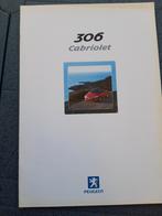 folder Peugeot 306 cabriolet 2001 Nederlands, Boeken, Ophalen of Verzenden, Zo goed als nieuw, Peugeot