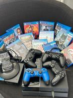 PS4 met 15 Games, 4 Controllers & VR-Bril, Spelcomputers en Games, Spelcomputers | Sony PlayStation 4, Ophalen, Original, Met 3 controllers of meer