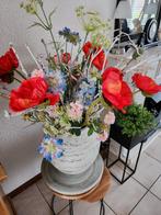 Groot boeket met vaas, Huis en Inrichting, Ophalen of Verzenden, Zo goed als nieuw