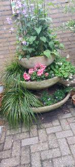 3 betonnen planten schalen,op elkaar.60/80/100cm..., Tuin en Terras, Ophalen, Gebruikt, 100 cm of meer, Rond
