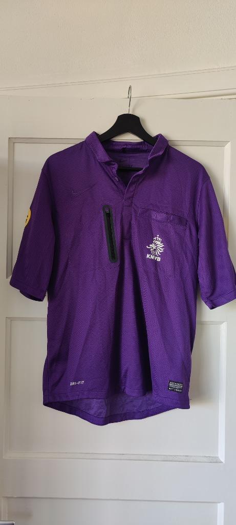 Nike ARAG KNVB Scheidsrechtersshirt paars maat M korte mouw, Kleding | Heren, Sportkleding, Gedragen, Voetbal, Maat 48/50 (M)