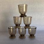 6 rookglas Arcoroc France eierdopjes, Ophalen of Verzenden