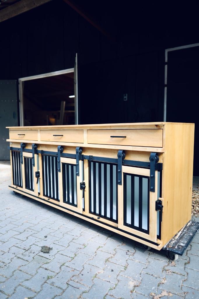 3-deurs hondenbench met schuifdeuren (DIRECT LEVERBAAR), Dieren en Toebehoren, Hondenbenches, Nieuw, Ophalen of Verzenden