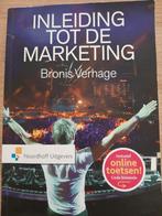 Bronis Verhage - Inleiding tot de marketing, Ophalen of Verzenden, Bronis Verhage, Zo goed als nieuw