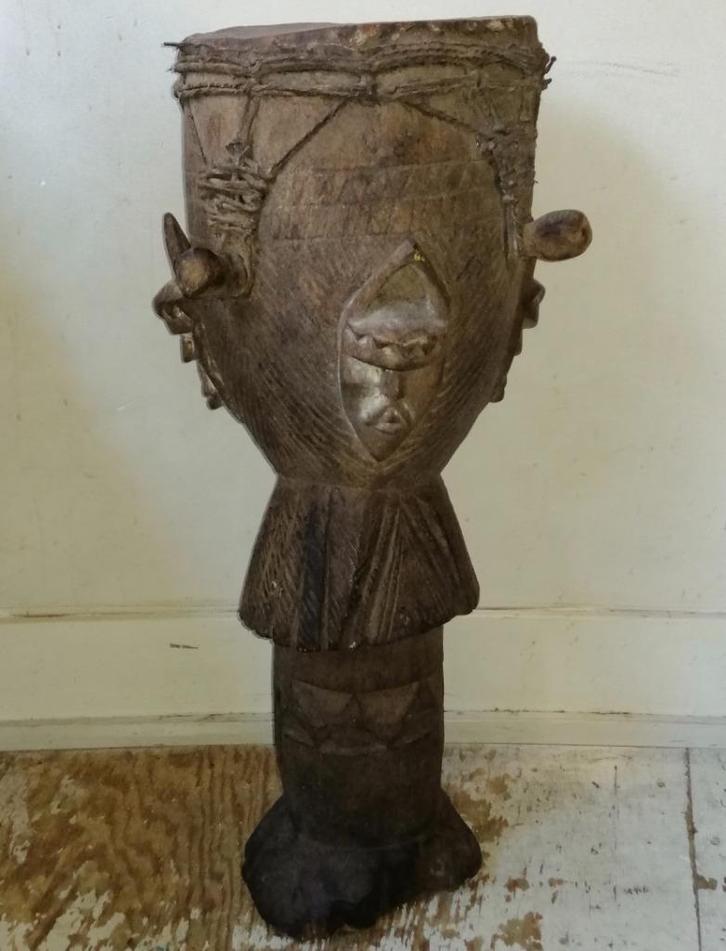 Afrikaanse trommel Senufo drum, Antiek en Kunst, Kunst | Niet-Westerse kunst, Ophalen