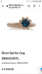 Bron Sprite ring met Londen blue topaas 18krt, Ophalen of Verzenden