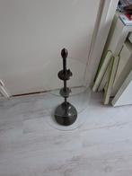 Mooie grote metalen etagere met 3 glazen plateaus, Huis en Inrichting, Lampen | Vloerlampen, Ophalen, Zo goed als nieuw, Minder dan 100 cm