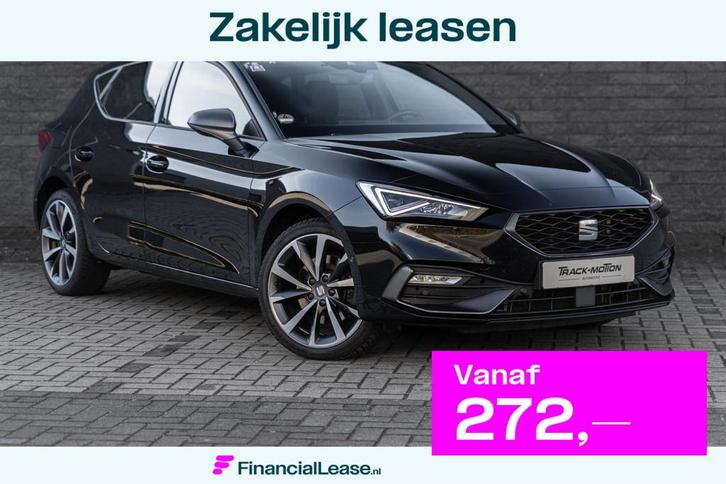 Seat LEON 1.4 TSI eHybrid PHEV FR, Auto's, Seat, Bedrijf, Lease, Financial lease, Leon, ABS, Achteruitrijcamera, Adaptive Cruise Control