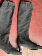 Zwarte suede dameslaarzen 37, Hoge laarzen, Zwart, Ophalen of Verzenden, Gedragen