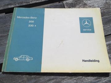 Instructieboek Mercedes-Benz 200, 230.4 benzine W115 /8 1975 beschikbaar voor biedingen