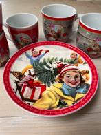 Kerstservies - Kopjes en Borden, Huis en Inrichting, Keuken | Servies, Keramiek, Ophalen of Verzenden, Zo goed als nieuw, Bord(en)