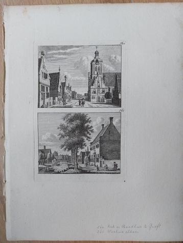 560-561 Graft Kerk en Raadhuis en Weeshuis Unieke uitgave! beschikbaar voor biedingen