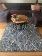 Vloerkleed grijs met ruit motief 230x160cm, Ophalen, Gebruikt, 200 cm of meer, 150 tot 200 cm