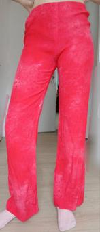 High waist roze tie dye flared wijde broek S M zgan comfy, Verzenden, Zo goed als nieuw, Roze, Maat 36 (S)
