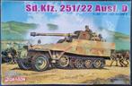 Dragon 1:35 #6248 WWII German Sd.Kfz.251/22 Ausf.D w. PaK 40, Hobby en Vrije tijd, Modelbouw | Auto's en Voertuigen, Overige merken