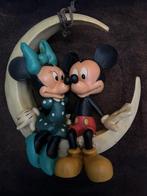 Mickey Mouse en Minnie Mouse op de maan, Verzamelen, Disney, Ophalen of Verzenden, Mickey Mouse, Zo goed als nieuw, Beeldje of Figuurtje