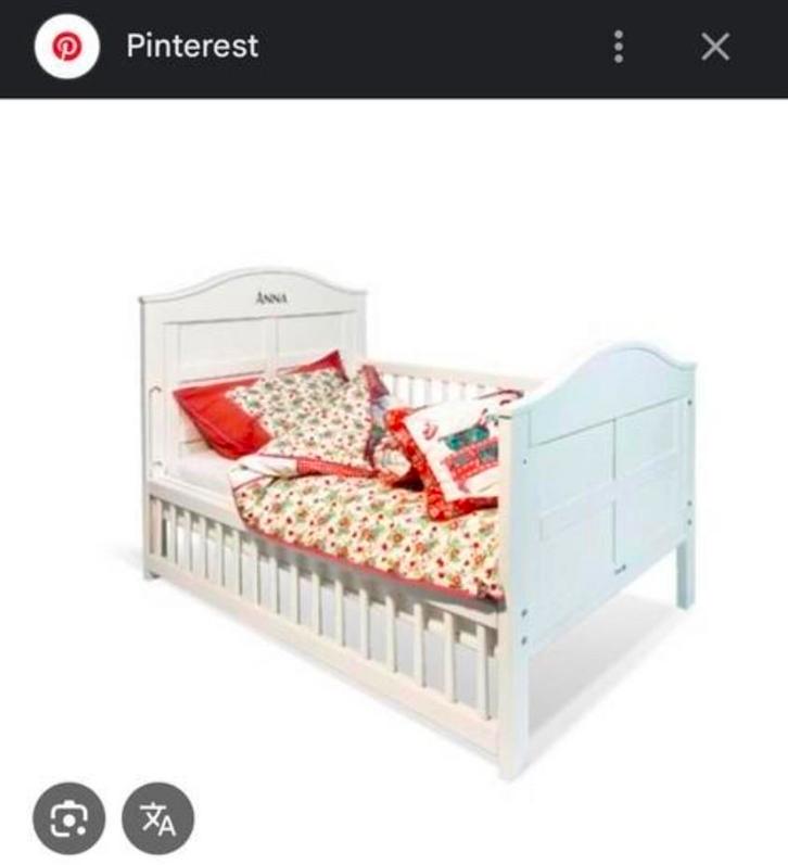 Tom & Lilly Meegroeibed/Peuterbed, Kinderen en Baby's, Kinderkamer | Bedden, Gebruikt, 180 cm of meer, 70 tot 85 cm, Lattenbodem