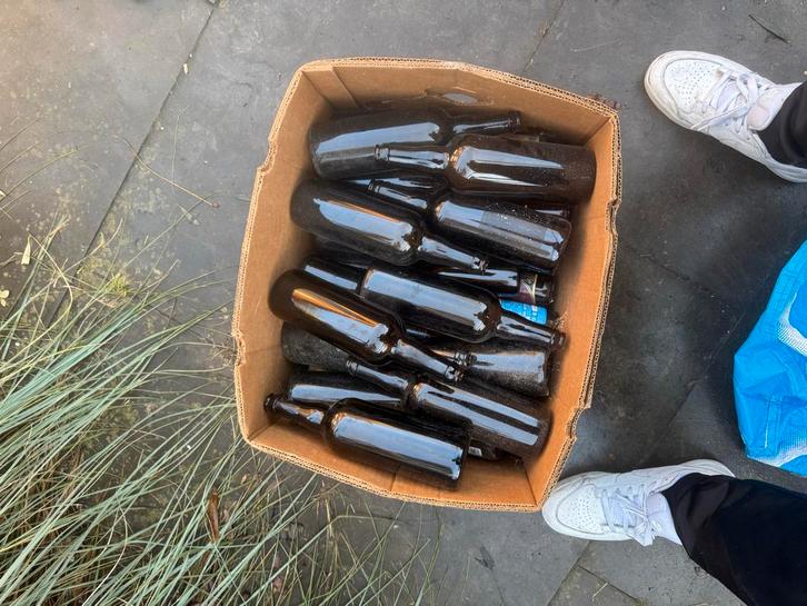 Lege bierflessen voor thuisbrouwer - 24x 750ml + klein aanta, Hobby en Vrije tijd, Overige Hobby en Vrije tijd, Gebruikt, Ophalen