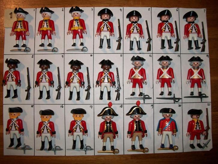 7676 Roodrokken, engelse officieren, soldaten, generaals, Kinderen en Baby's, Speelgoed | Playmobil, Nieuw, Complete set, Ophalen of Verzenden