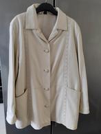 Lederen dames jas, Ophalen of Verzenden, Zo goed als nieuw, Maat 42/44 (L), Beige