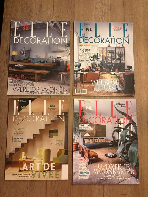 4 edities van Elle decoration 2011, 2x 2014, 2019, Boeken, Tijdschriften en Kranten, Zo goed als nieuw, Ophalen of Verzenden
