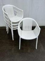 20 stuks terras stoelen Pedrali Tatami 306 wit stapelbaar, Vijf, Zes of meer stoelen, Kunststof, Wit, Zo goed als nieuw