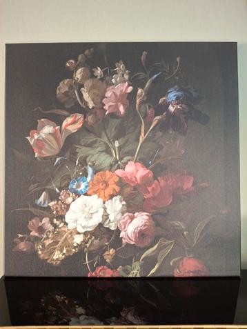 Canvas bloemen 50x50 Rachel Ruysch beschikbaar voor biedingen