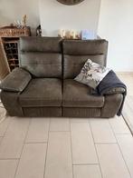 Leren Relaxbank met Verstelbare Functies - Zo Goed Als Nieuw, Ophalen, 150 tot 200 cm, Tweepersoons, Zo goed als nieuw