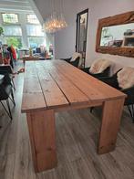 Eettafel/tuintafel steigerhout - 250 bij 110 en 76 hoog, 200 cm of meer, 50 tot 100 cm, Gebruikt, Rechthoekig