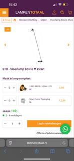 Strakke Vloerlamp - Modern Design, Huis en Inrichting, Lampen | Vloerlampen, Ophalen, Nieuw, Metaal, 150 tot 200 cm