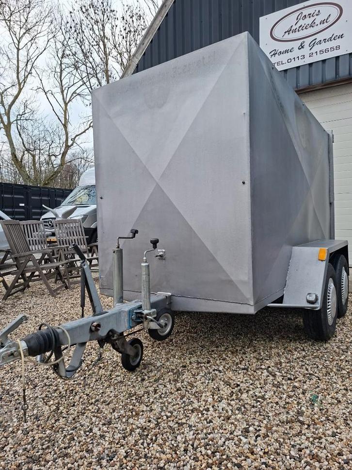 Gookar Tandemasser met gesloten opbouw, Auto diversen, Aanhangers en Bagagewagens, Gebruikt, Ophalen