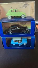 3x Kuifje auto's. 2x comp met omverpakking en certificaat, Ophalen of Verzenden, Nieuw, Auto