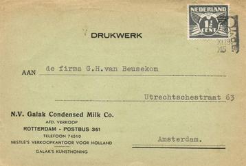 NV Galak Condensed Milk Co, Rotterdam - 11.1945 - drukwerk beschikbaar voor biedingen