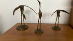 Messing / koper? 3 kraanvogels, Antiek en Kunst, Ophalen