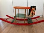 Vintage hobbelpaard van hout, Ophalen, Zo goed als nieuw