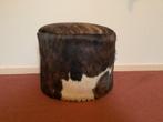 Poef van geitenhuid, Huis en Inrichting, Ophalen of Verzenden, Rond, Minder dan 50 cm, Minder dan 50 cm