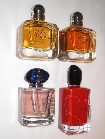 Dames geuren van Boss, Armani, Estee Lauder,  Lancôme, etc. beschikbaar voor biedingen