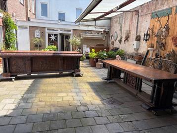 XXL neo renaissance barok tafel met dressoir gestoken 19e  beschikbaar voor biedingen