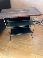 Vintage Jaren 60 Lectuurtafeltje Palissander & Skai, Ophalen, Zo goed als nieuw