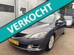 Mazda 6 Sportbreak 2.0 S-VT Touring-Leder-Clima-Cruise-APK, Voorwielaandrijving, Gebruikt, Zwart, 4 cilinders